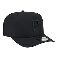 Pittsburgh Pirates Black on Black New Era 9FIFTY A-Frame Snapback Hat