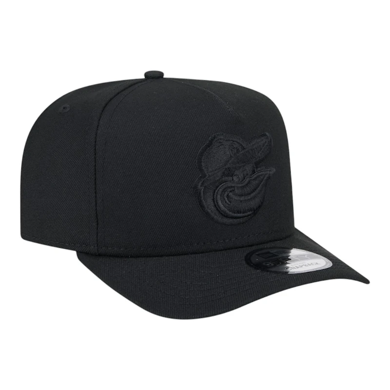 Baltimore Orioles Black on Black New Era 9FIFTY A-Frame Snapback Hat