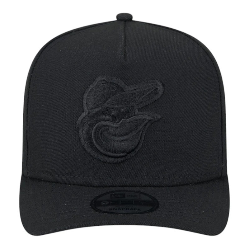 Baltimore Orioles Black on Black New Era 9FIFTY A-Frame Snapback Hat