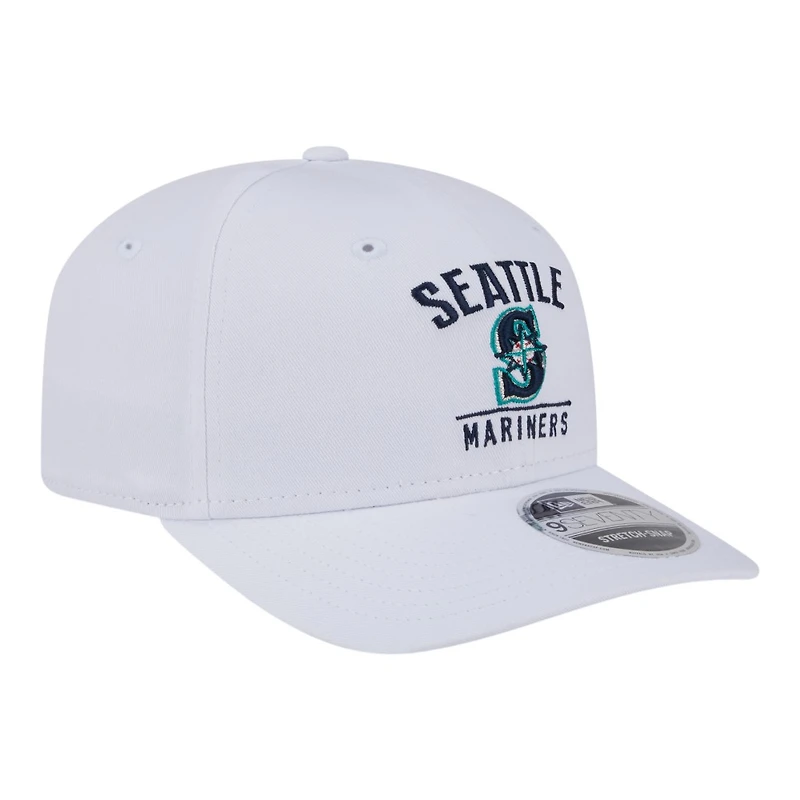 Seattle Mariners White New Era 9SEVENTY Stretch Snapback Hat