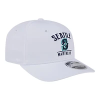 Seattle Mariners White New Era 9SEVENTY Stretch Snapback Hat
