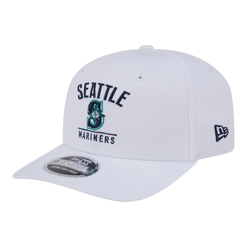Seattle Mariners White New Era 9SEVENTY Stretch Snapback Hat