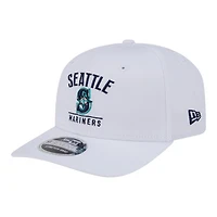 Seattle Mariners White New Era 9SEVENTY Stretch Snapback Hat