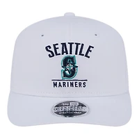 Seattle Mariners White New Era 9SEVENTY Stretch Snapback Hat