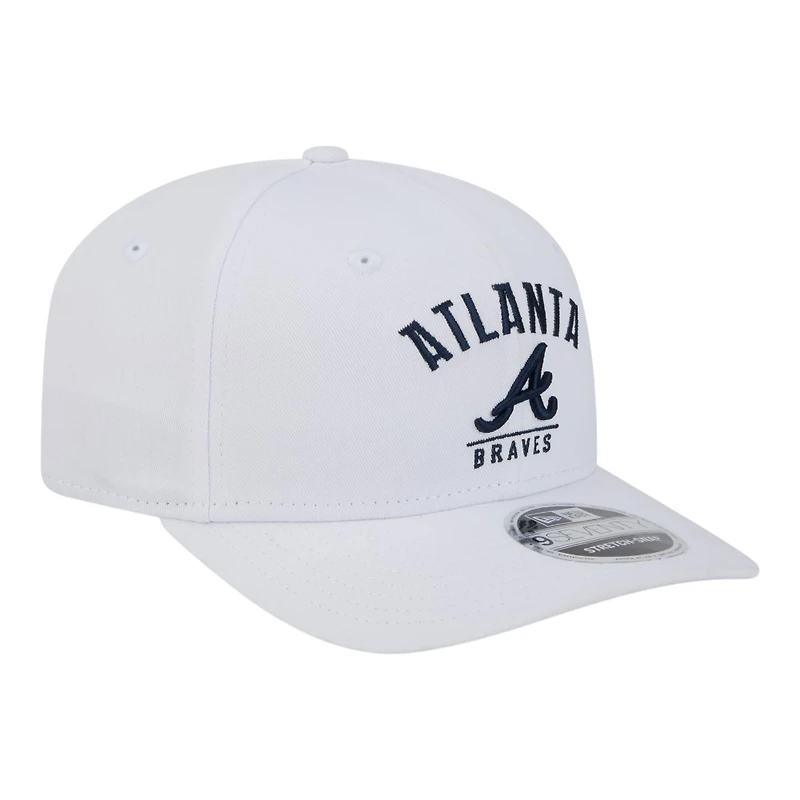 Atlanta Braves White New Era 9SEVENTY Stretch Snapback Hat