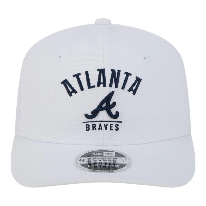 Atlanta Braves White New Era 9SEVENTY Stretch Snapback Hat