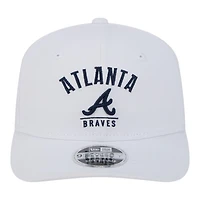 Atlanta Braves White New Era 9SEVENTY Stretch Snapback Hat