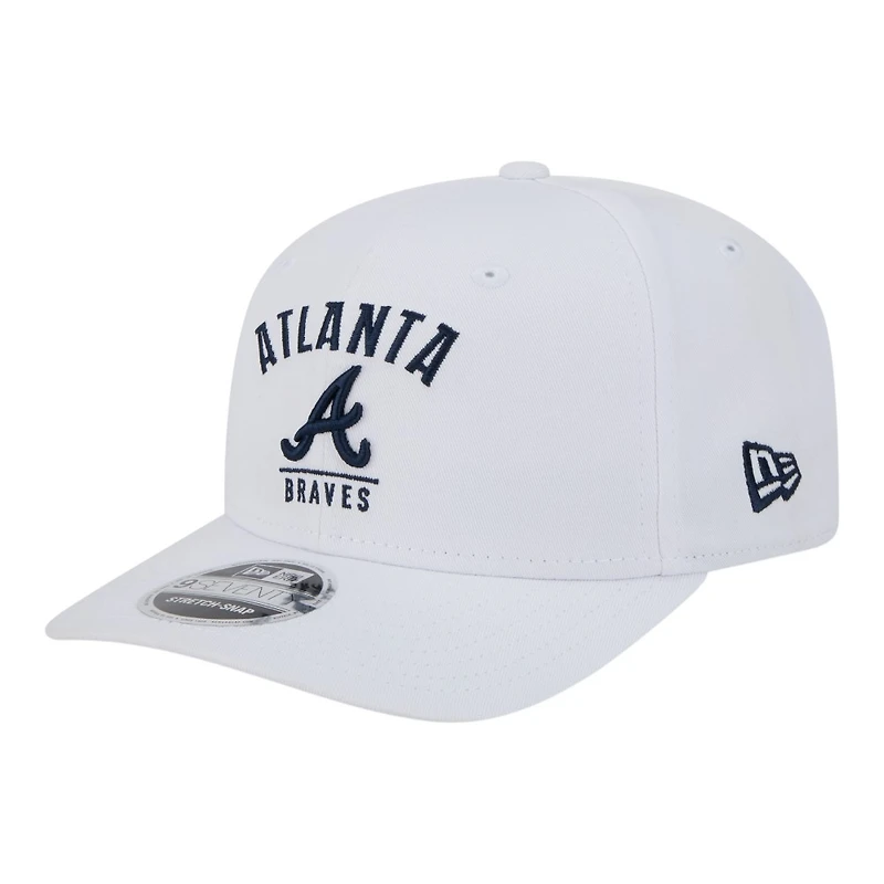 Atlanta Braves White New Era 9SEVENTY Stretch Snapback Hat