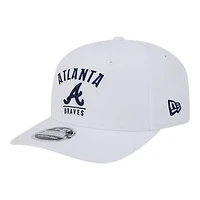 Atlanta Braves White New Era 9SEVENTY Stretch Snapback Hat