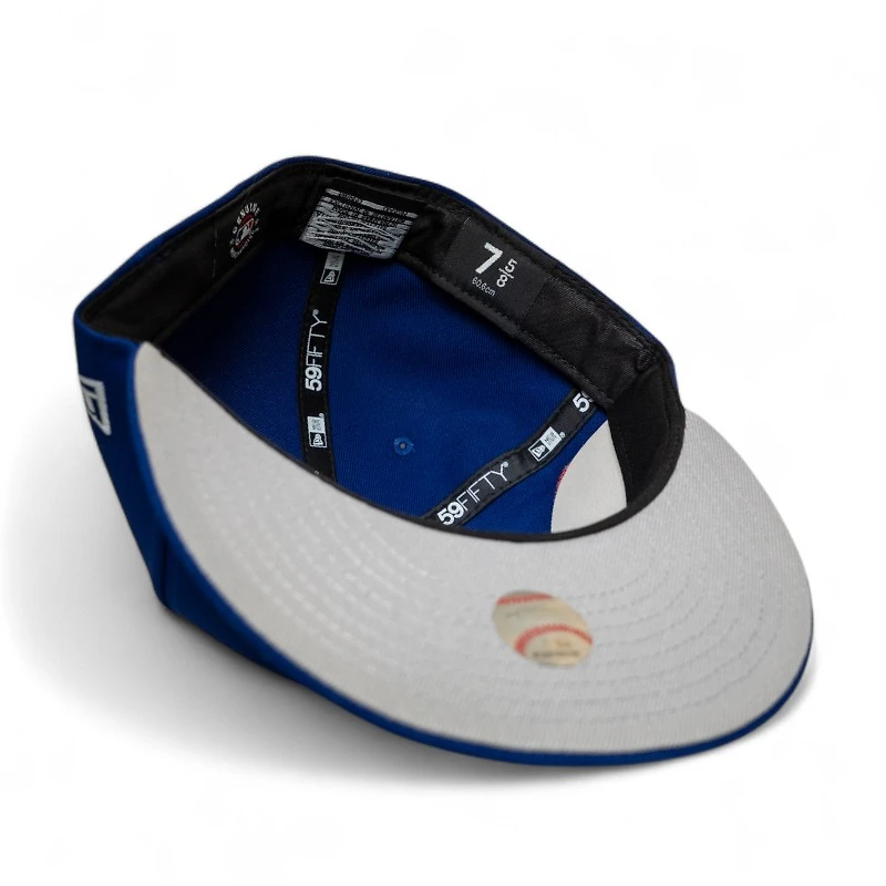 Los Angeles Dodgers Dark Royal Leon the Lab Stadium Olympic Series Patch Grey UV New Era 59FIFTY Fitted Hat