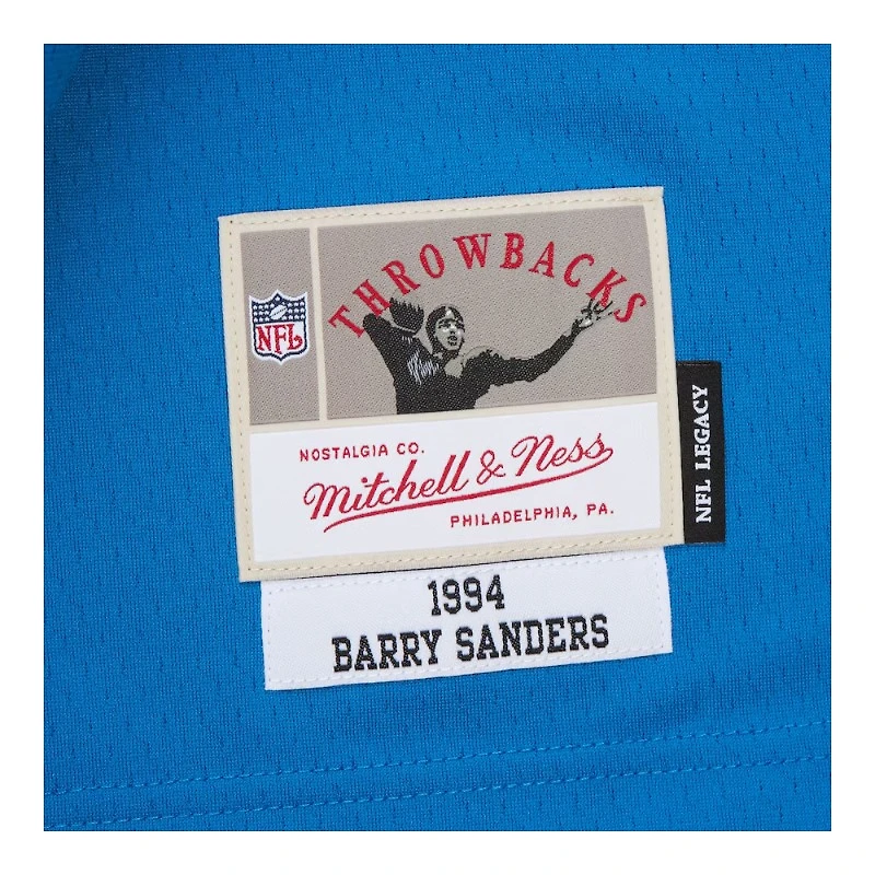 Detroit Lions Barry Sanders Blue 1994 Mitchell & Ness Legacy Jersey