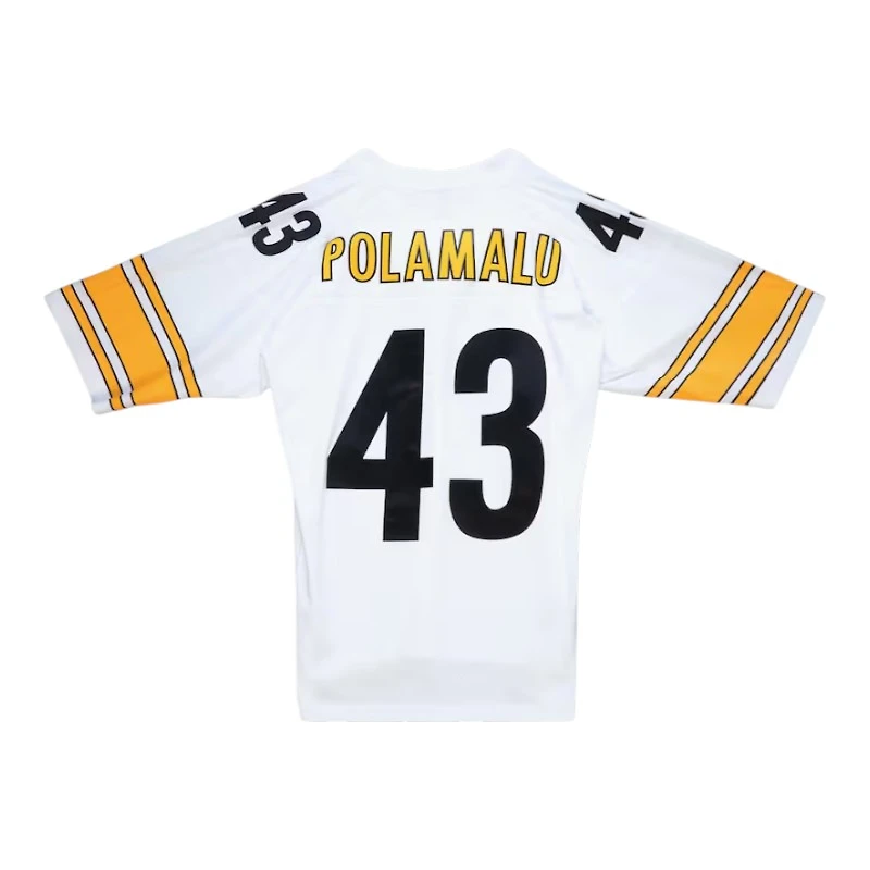 Pittsburgh Steelers Troy Polamalu White 2005 Mitchell & Ness Legacy Jersey