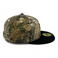 Boston Bruins Realtree Camo and Black "Melted Ice Collection" Gray UV New Era 59FIFTY Fitted Hat