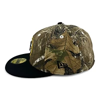 Boston Bruins Realtree Camo and Black "Melted Ice Collection" Gray UV New Era 59FIFTY Fitted Hat