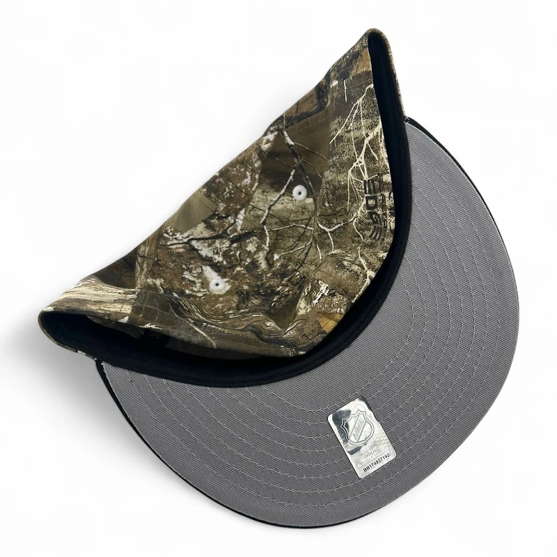 Los Angeles Kings Realtree Camo and Black "Melted Ice Collection" 2002 ASG Patch Gray UV New Era 59FIFTY Fitted Hat