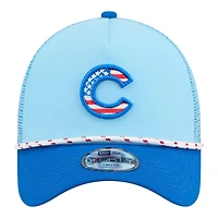 Youth Chicago Cubs Light Blue Fourth of July New Era 9FORTY Adjustable Hat