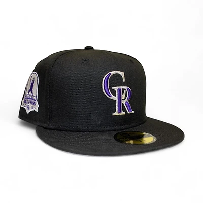 Colorado Rockies Black Leon the Lab Todd Helton HOF Patch Grey UV New Era 59FIFTY Fitted Hat