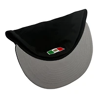 Mexico Black with Red Outline M Logo Grey UV New Era 59FIFTY Fitted Hat