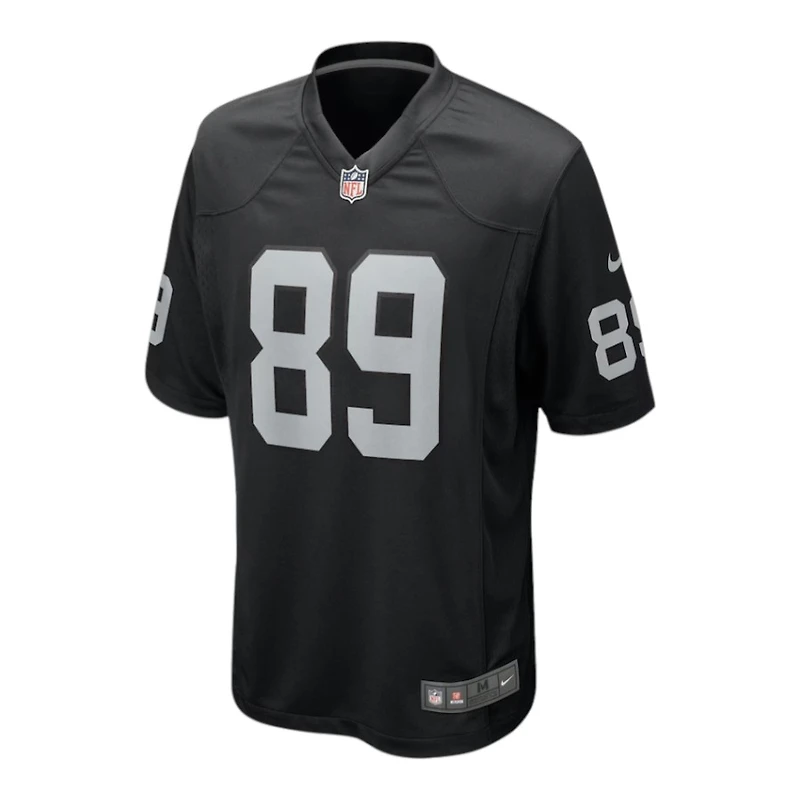 Las Vegas Raiders Brock Bowers Nike Black Game Player Jersey