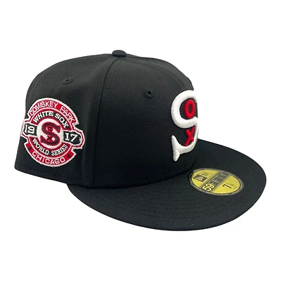 Chicago White Sox Black 1917 World Series Patch Green UV 59FIFTY Fitted Hat