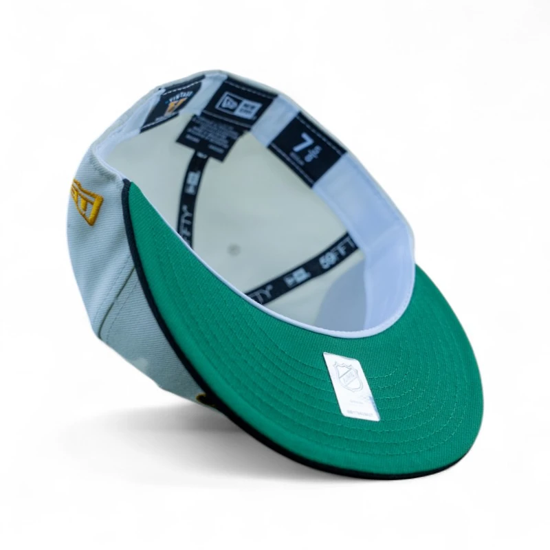 Boston Bruins Chrome Black 2T Leon the Lab Green UV New Era 59FIFTY Fitted Hat