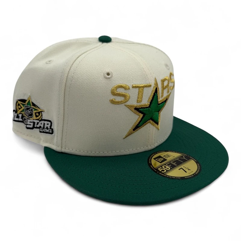 Dallas Stars Chrome and Green ASG Patch Gray UV New Era 59FIFTY Fitted Hat