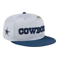 Dallas Cowboys Gray Two Tone Satin With New Era Pin 59FIFTY Fitted Hat
