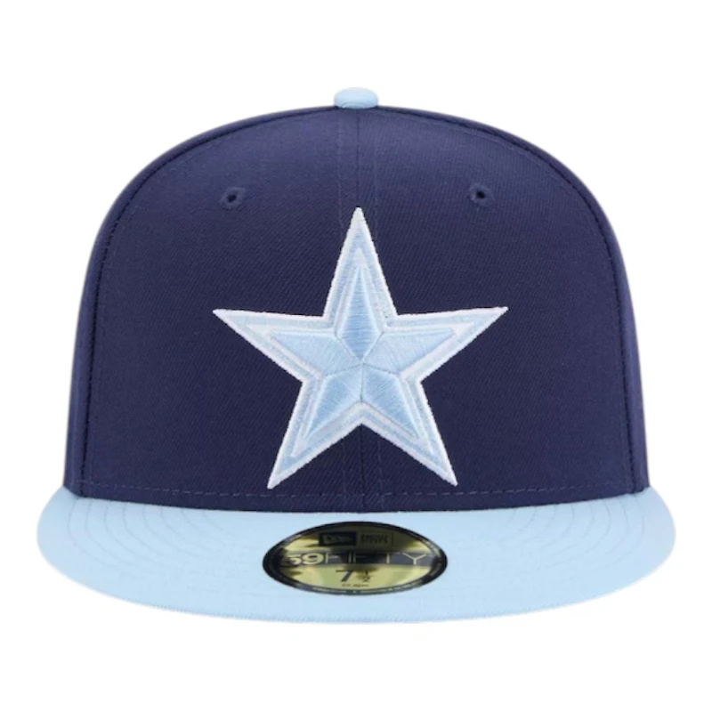 Dallas Cowboys Navy and Light Blue Two Tone NFL New Era 59FIFTY Fitted Hat