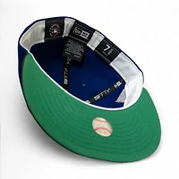 Texas Rangers Dark Royal Black 2T Leon the Lab 2023 World Series Patch Green UV New Era 59FIFTY Fitted Hat