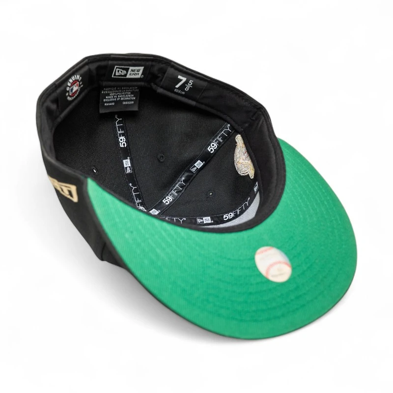 Houston Astros Black Leon the Lab City Connect Wings Patch Green UV New Era 59FIFTY Fitted Hat