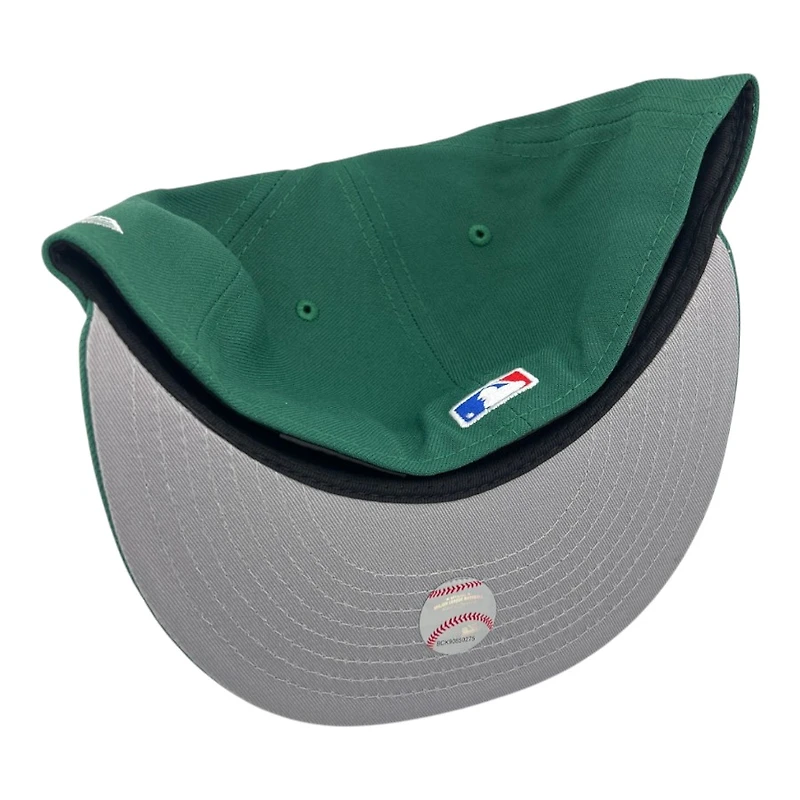 Los Angeles Dodgers Green 2024 World Series Champions Patch Grey UV New Era 59FIFTY Fitted Hat