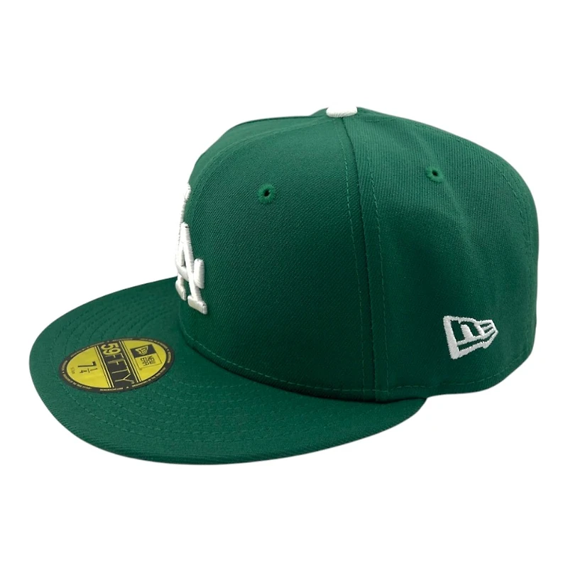 Los Angeles Dodgers Green 2024 World Series Champions Patch Grey UV New Era 59FIFTY Fitted Hat