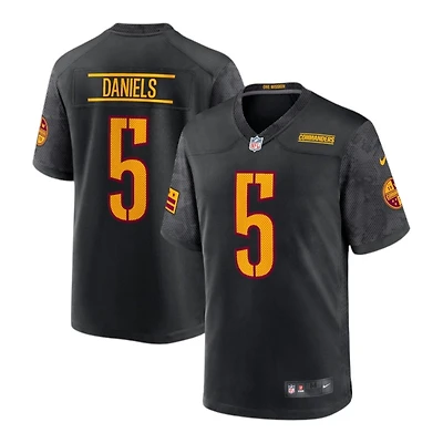 Washington Commanders Jayden Daniels Nike Black Alternate Game Player Jersey