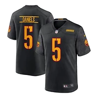 Washington Commanders Jayden Daniels Nike Black Alternate Game Player Jersey