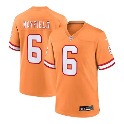 Tampa Bay Buccaneers Baker Mayfield Nike Orange Throwback Game Player Jersey