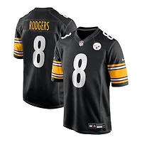 Pittsburgh Steelers Aaron Rodgers Nike Black Game Player Jersey