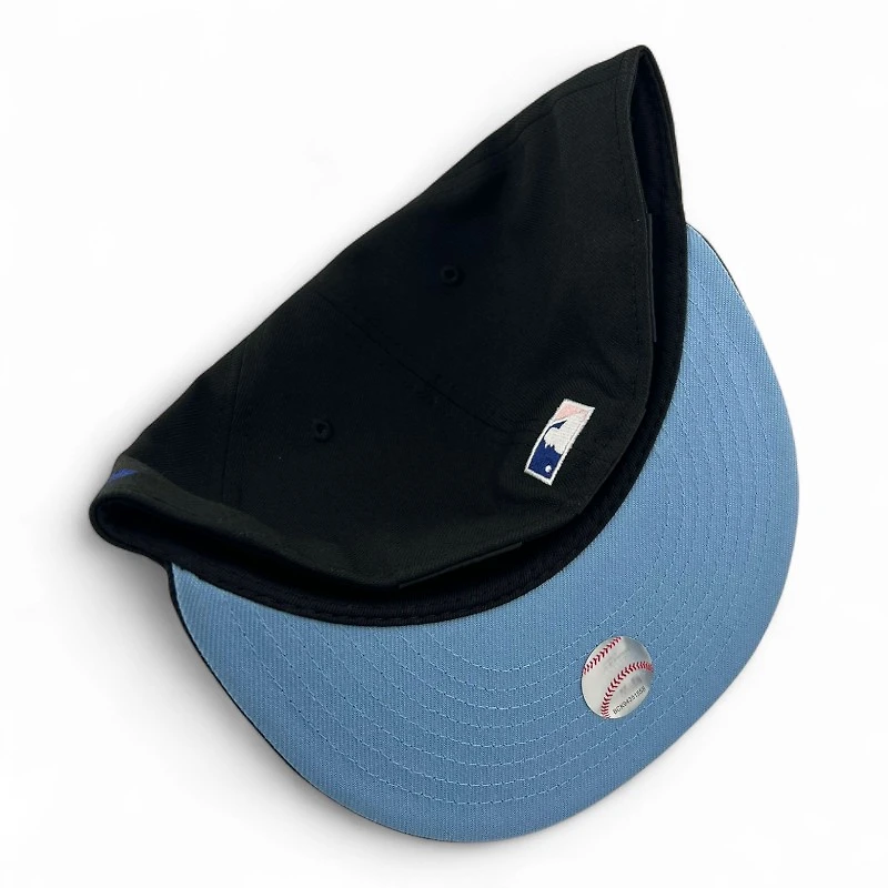 Seattle Mariners Black "Donut Collection" 20th Anniversary Patch Icy Blue UV New Era 59FIFTY Fitted Hat