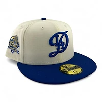 Los Angeles Dodgers Chrome and Royal Blue "Chrome Collection" 2024 WS Patch Gray UV New Era 59FIFTY Fitted Hat