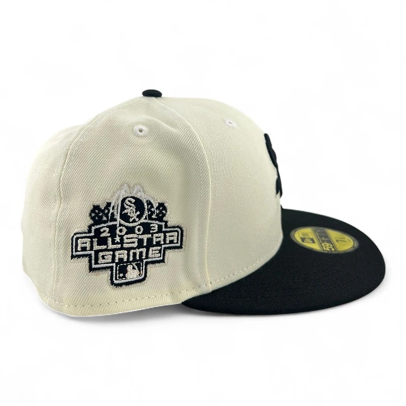 Chicago White Sox Chrome and Black "Chrome Collection" 2003 ASG Patch Gray UV New Era 59FIFTY Fitted Hat