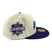 Arizona Diamondbacks Chrome and Purple "Chrome Collection" 20th Anniversary Patch Gray UV New Era 59FIFTY Fitted Hat