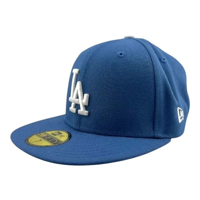 Los Angeles Dodgers Indigo Blue 2024 World Series Champions Trophy Patch Grey UV New Era 59FIFTY Fitted Hat