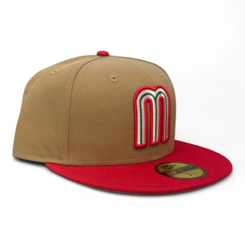 Mexico Camel and Red Gray UV New Era 59FIFTY Fitted Hat