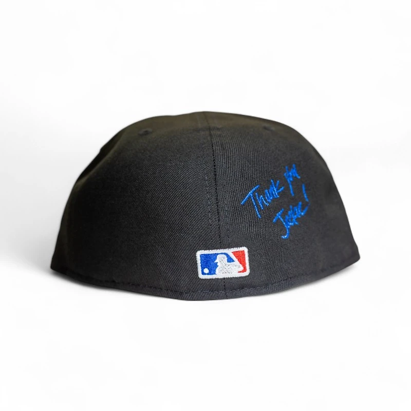 Brooklyn Dodgers Black Leon the Lab 42 Patch Green UV New Era 59FIFTY Fitted Hat