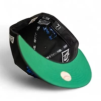 Brooklyn Dodgers Black Leon the Lab 42 Patch Green UV New Era 59FIFTY Fitted Hat