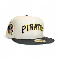 Pittsburgh Pirates Chrome Black 2T Leon the Lab Roberto Clemente Patch Green UV New Era 59FIFTY Fitted Hat