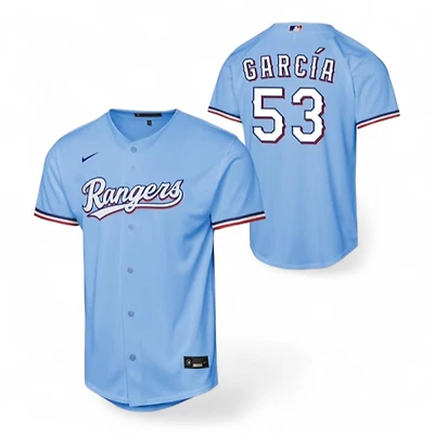 Youth Texas Rangers Adolis Garcia Nike Light Blue Alternate Jersey