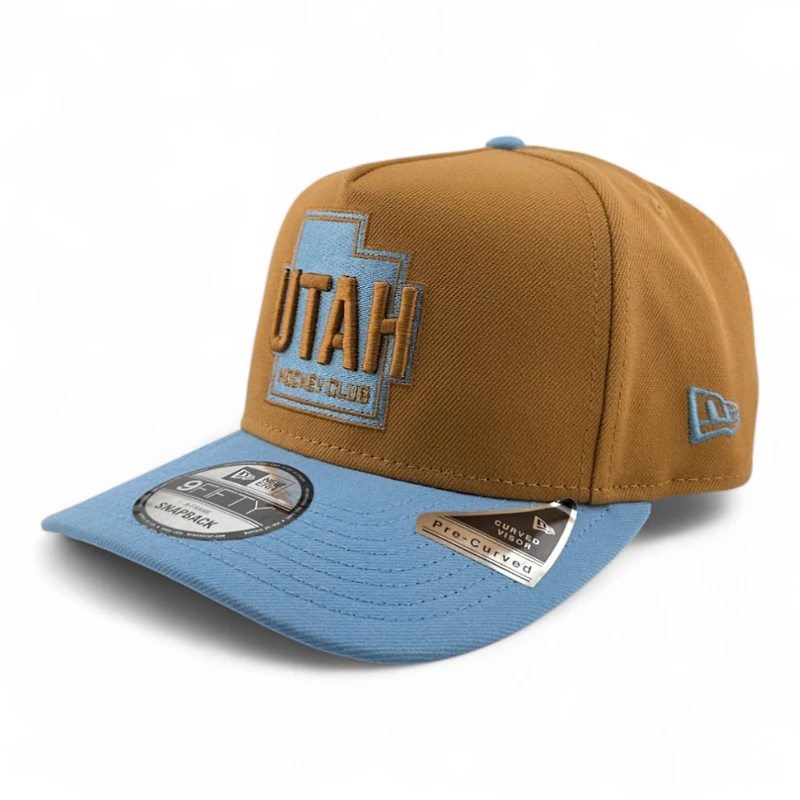 Utah Hockey Club Bronze and Mountain Blue Inaugural Season Patch New Era 9FIFTY A-Frame Snapback Hat