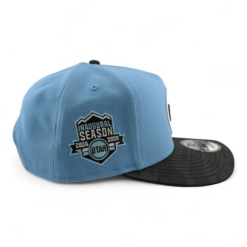 Utah Hockey Club Mountain Blue and Black Camo Inaugural Season Patch New Era 9FIFTY A-Frame Snapback Hat