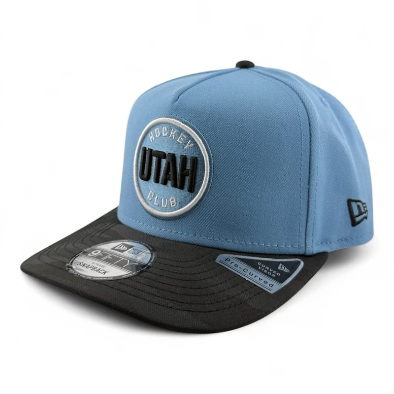 Utah Hockey Club Mountain Blue and Black Camo Inaugural Season Patch New Era 9FIFTY A-Frame Snapback Hat