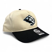 Utah Mammoth Cream and Black Primary Logo '47 Hitch Adjustable Hat